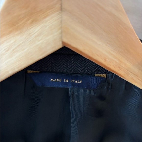 Brooks Brothers 100% Wool Suit - Made in Italy - Grey Herringbone - Picture 9 of 14